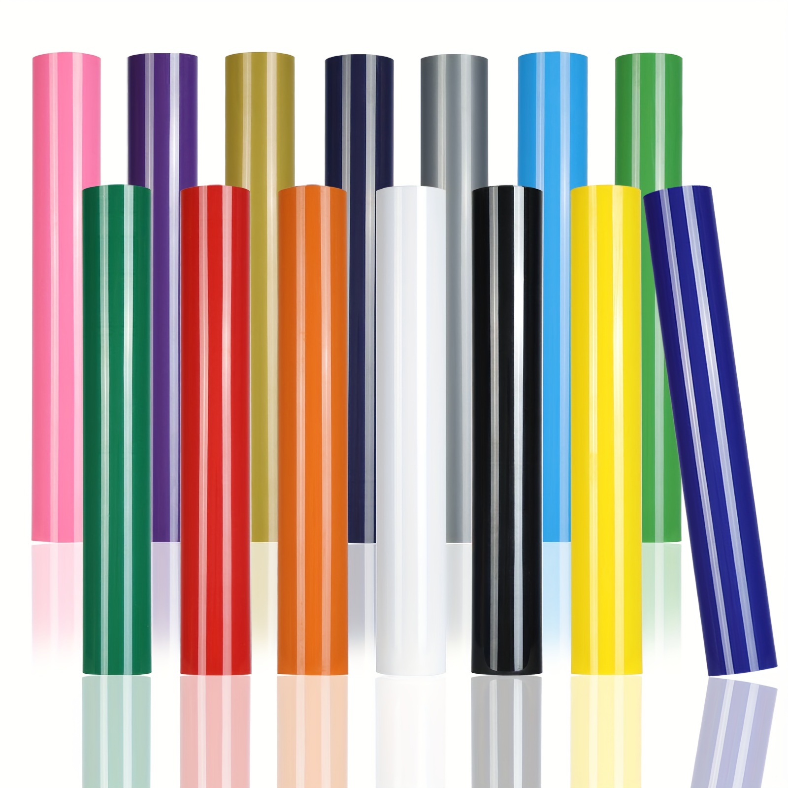 Heat Transfer Vinyl Roll - 4 kolory, 8 rolek HTV z