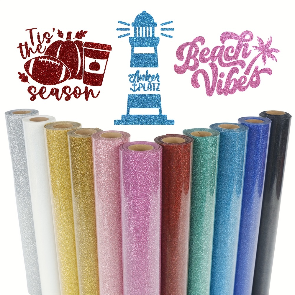 Heat Transfer Vinyl Roll - 1 Rolka, Brokatowa Folia Termotransferowa HTV