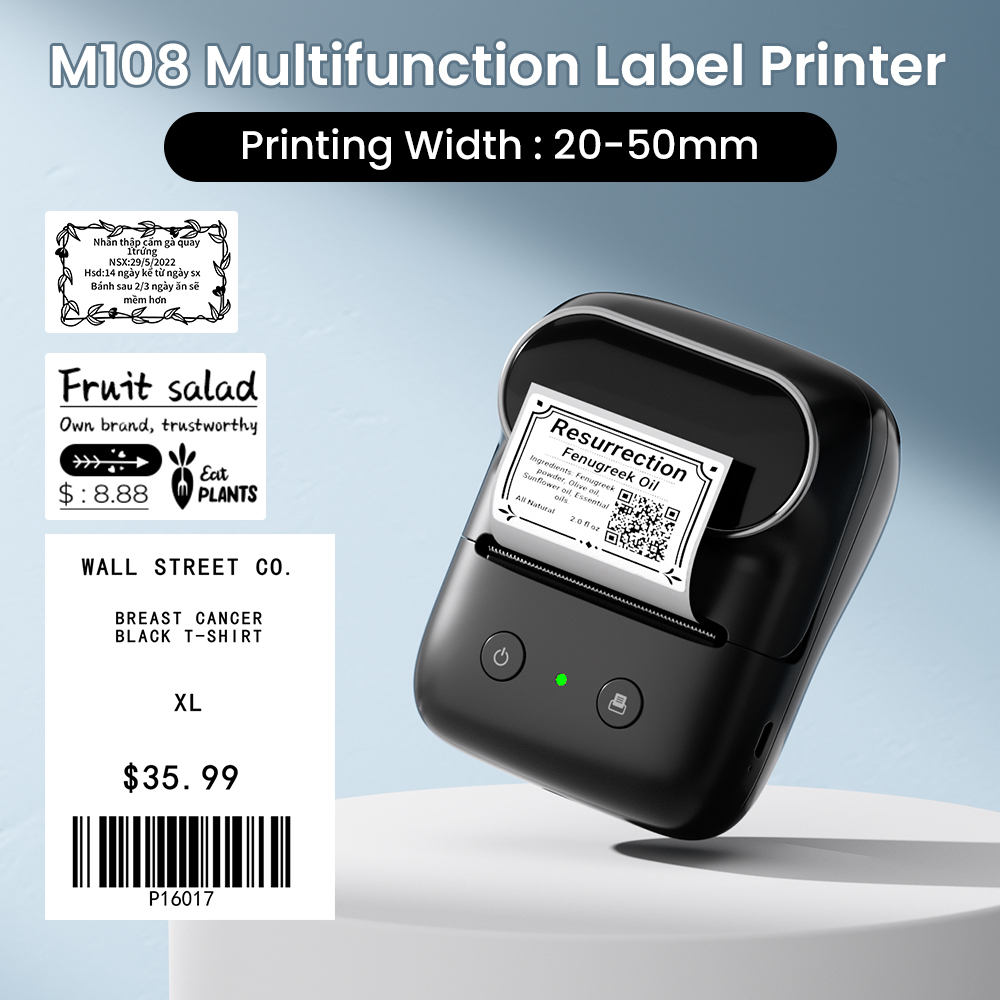 Drukarka etykiet Phomemo M108, – Commercial Printing Inc recenzja i cena