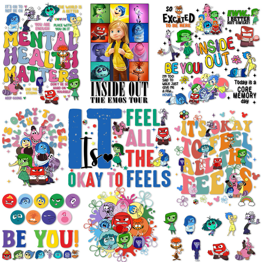 Inside Out Iron on Decals for  – Printable Heat Transfer Vinyl recenzja i cena
